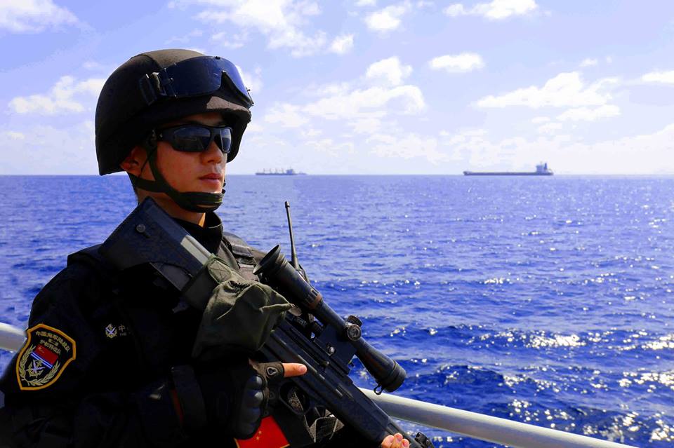 تدريبات الجيش الصيني في خليج عدن
